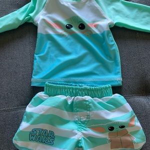 Star wars 3/6 month swimset